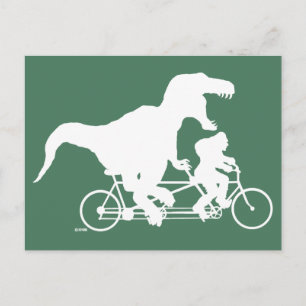 Cartão Postal Ciclo de Batida com T-rex
