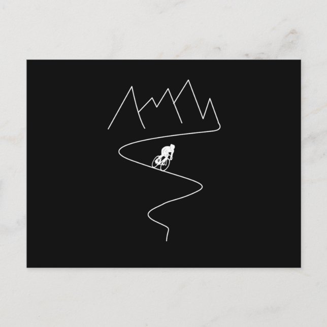 Cartão Postal Ciclo de Ciclo de Ciclo de Bicicleta Montanha MTB  (Frente)