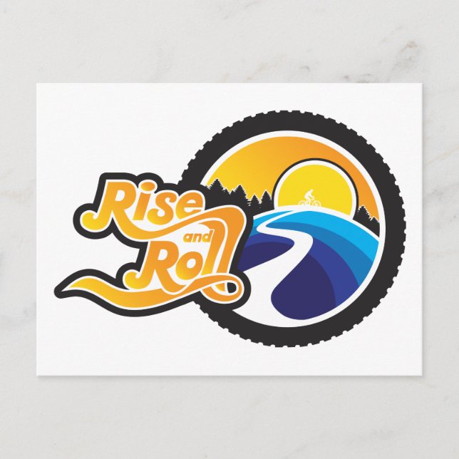 Cartão Postal ciclo de subida e rolo (Frente)