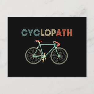 Cartão Postal Ciclo Funny Bicicleta Ciclista Humor