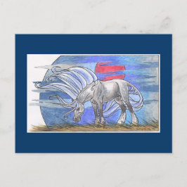 Cartão Postal Ciclo Unicórnio - Winter ©1999