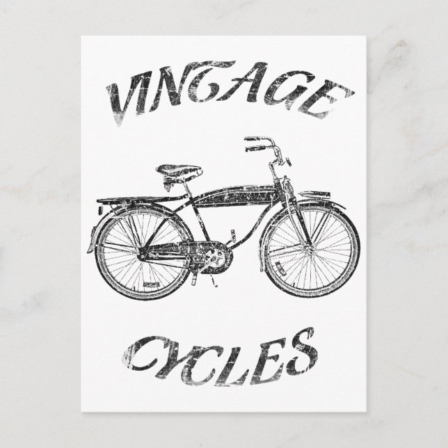Cartão Postal ciclos vintage (Frente)