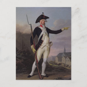 Cartão Postal Cidadão Nau-Deville no Uniforme Nacional de Guard