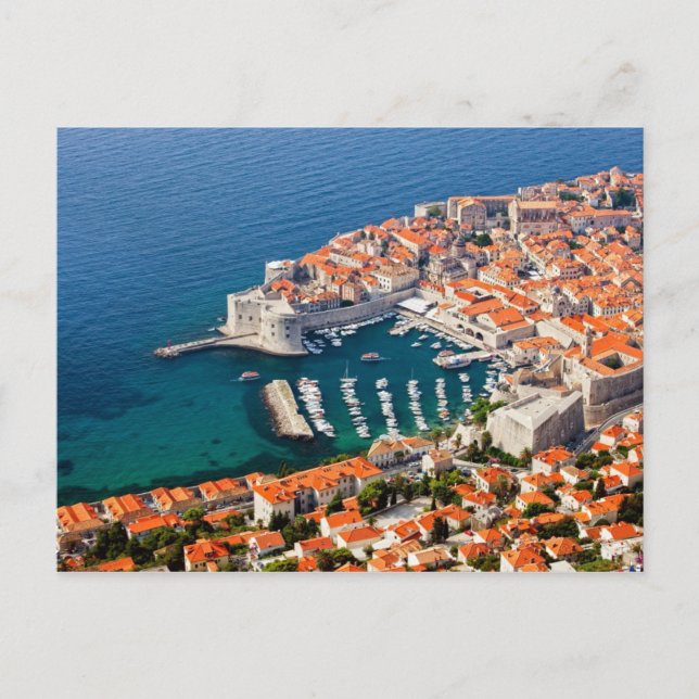 Cartão Postal Cidade Antiga de Dubrovnik (Frente)