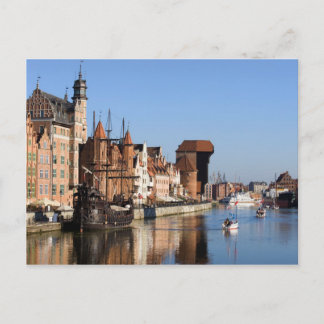 Cartão Postal Cidade Antiga de Gdansk em Polônia