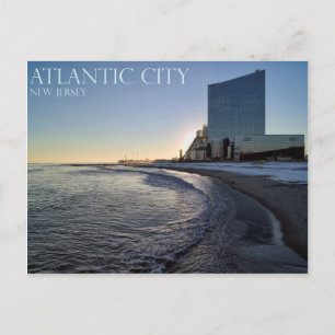 Cartão Postal Cidade Atlântica em Dusk
