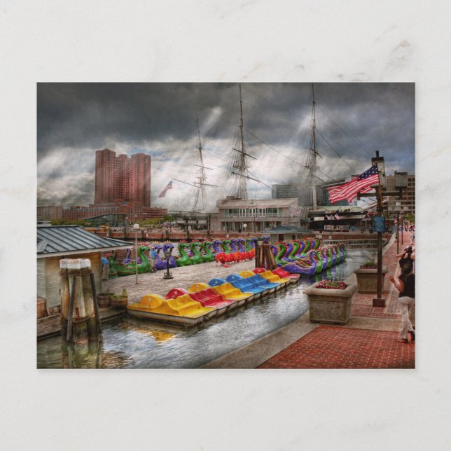 Cartão Postal Cidade - Baltimore MD - Modern Maryland (Frente)