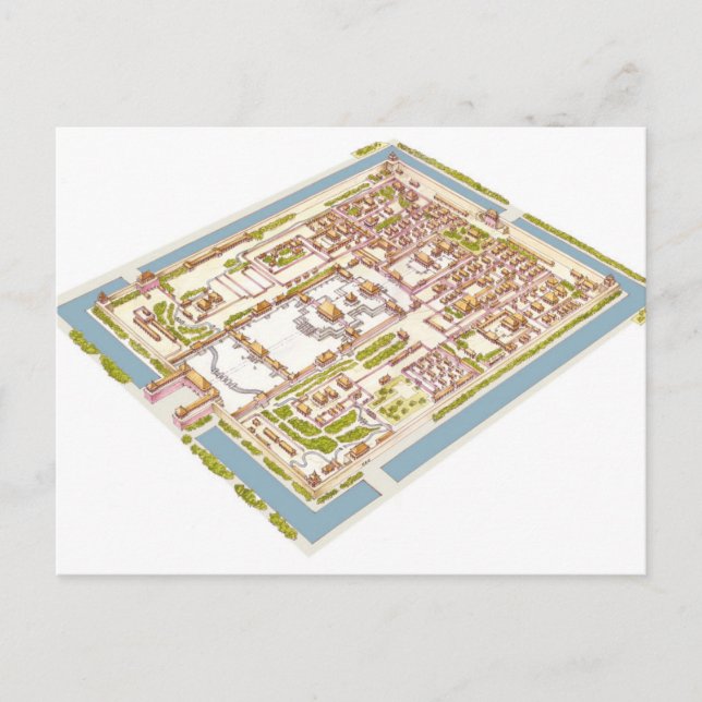 Cartão Postal Cidade Beijing de Forbbiden (Frente)