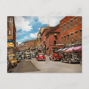 Cartão Postal Cidade - Brattleboro VT - Sem estacionamento na Ru