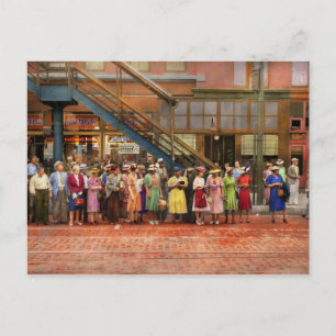 Cartão Postal Cidade - Chicago - Esperando por um carro de rua 1