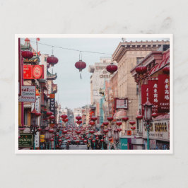 Cartão Postal Cidade Chinesa San Francisco Lanternas Vermelhas F