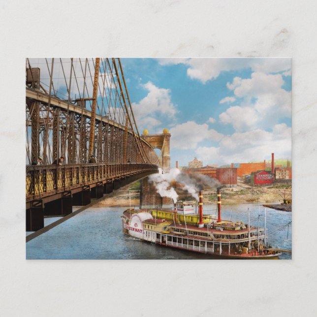 Cartão Postal Cidade - Cincinnati, OH  A Cidade de Cincinnati 19 (Frente)