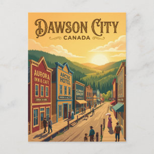 Cartão Postal Cidade Dawson Canadá