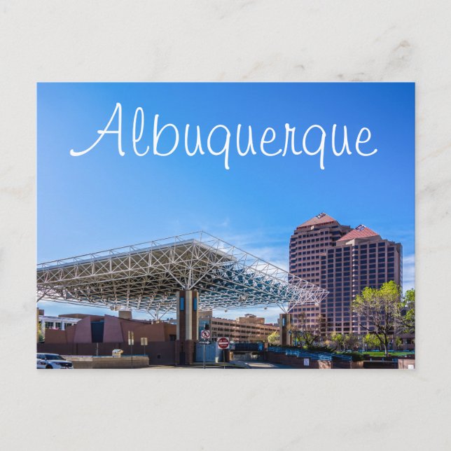 Cartão Postal Cidade de Albuquerque no Novo México (Frente)