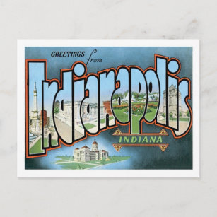 Cartão Postal Cidade de América E.U. do viagem de Indianapolis