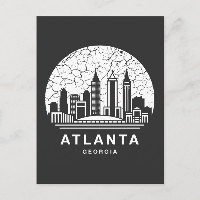 Cartão Postal Cidade de Atlanta Geórgia (Frente)
