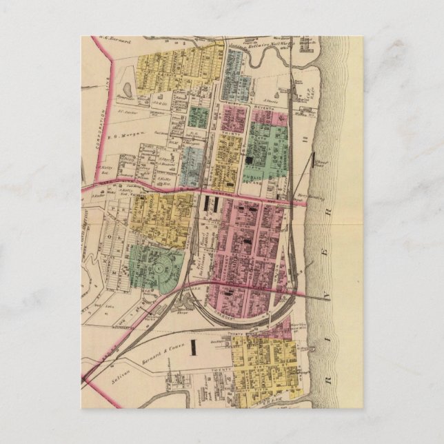 Cartão Postal Cidade de Bellaire, Ohio (Frente)