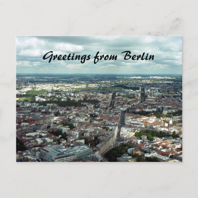 Cartão Postal cidade de berlin (Frente)