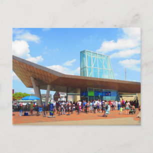 Cartão Postal Cidade de Boston, famosa vista de Aquário, a parti