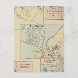 Cartão Postal Cidade de Cabo maio, Salem, Vineland, Millville