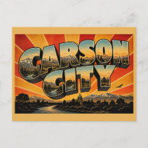 Cidade de Carson Nevada Rio Montanhas Sierra Arte
