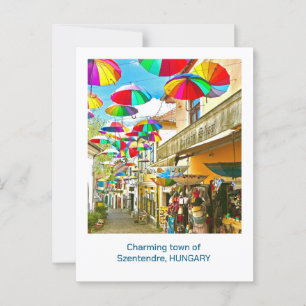 CARTÃO POSTAL CIDADE DE CHARMING DE SZENTENDRE, HUNGRIA