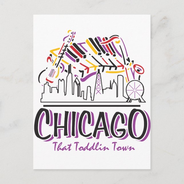 CARTÃO POSTAL CIDADE DE CHICAGO-TODDLIN (Frente)