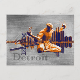 Cartão Postal Cidade de Detroit