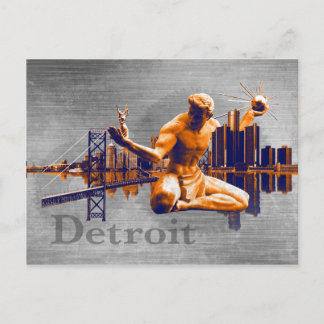 Cartão Postal Cidade de Detroit