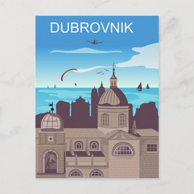 Cartão Postal Cidade de Dubrovnik (Frente)