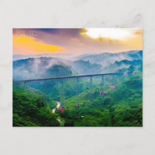 Cartão Postal Cidade de férias da Indonésia de Bandung, viagens 