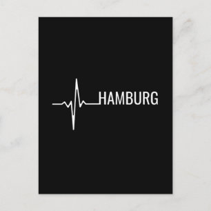 Cartão Postal Cidade de Heartbeat de Hamburgo