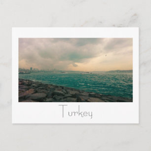 Cartão Postal Cidade de Istambul na Turquia - O Bósforo