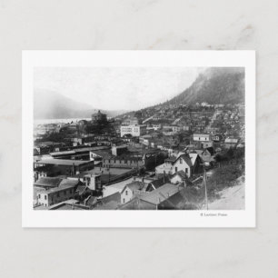 Cartão Postal Cidade de Juneau, Alasca Fotografia