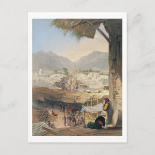 Cartão Postal Cidade de Kandahar, seu diretor Bazaar e Citadel