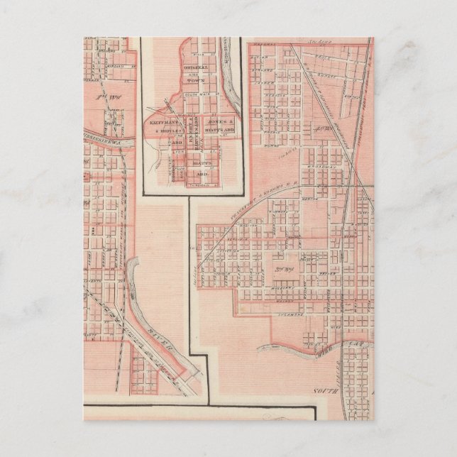 Cartão Postal Cidade de Kokomo, Howard Co com Marion (Frente)