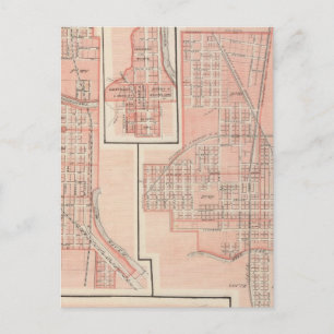 Cartão Postal Cidade de Kokomo, Howard Co com Marion