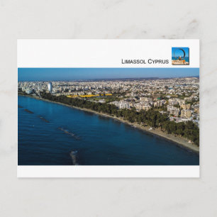 Cartão Postal Cidade de Limassol, paisagem urbana Chipre
