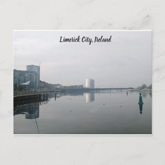 Cartão Postal Cidade de Limerick, Irlanda (Frente)
