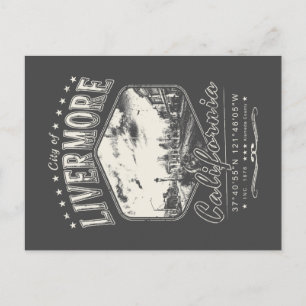 CARTÃO POSTAL CIDADE DE LIVERMORE - ALAMEDA CALIFORNIA VINTAGE