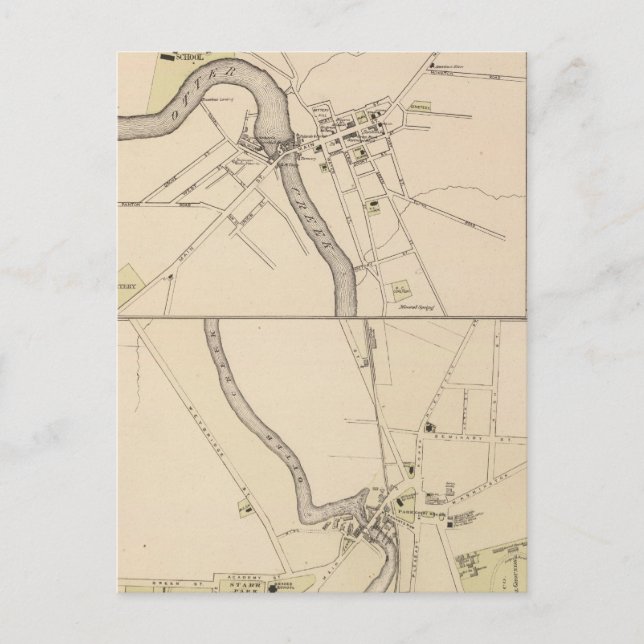 Cartão Postal Cidade de Middlebury (Frente)