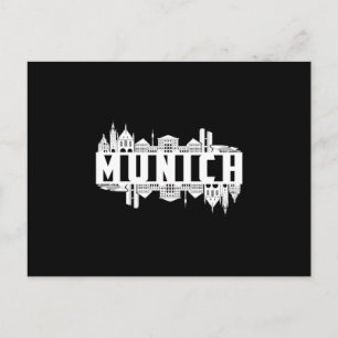 Cartão Postal Cidade de Munique, Alemanha, Cidade de Cityscape,