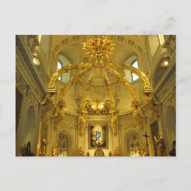 Cartão Postal Cidade de Notre Dame Quebec, Quebec, Canadá (Frente)