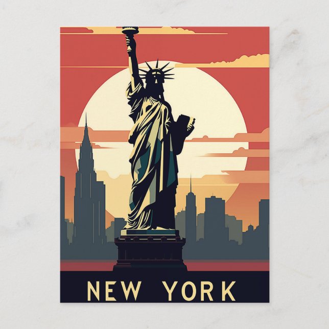 Cartão Postal Cidade de Nova York (Frente)