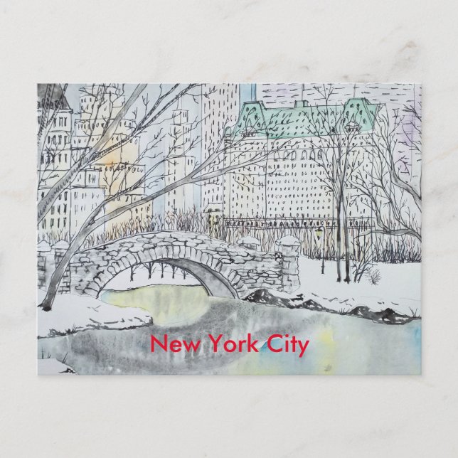 Cartão Postal Cidade de Nova York (Frente)