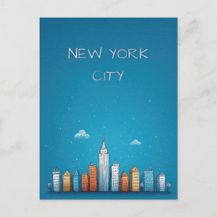 Cartão Postal Cidade de Nova York EUA