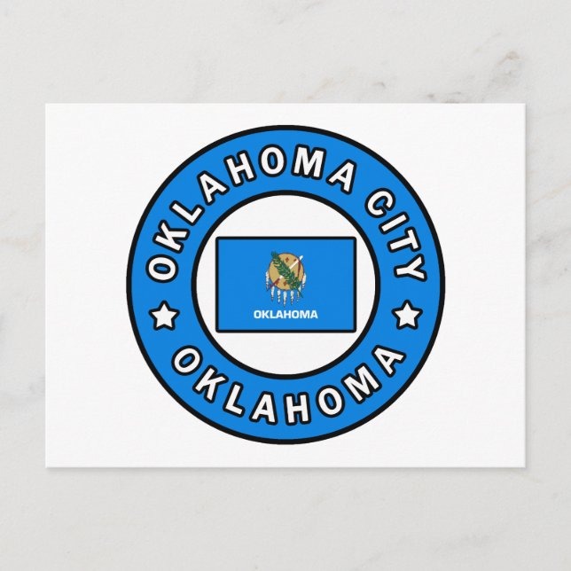 Cartão Postal Cidade de Oklahoma Oklahoma (Frente)