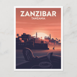 Cartão Postal Cidade de Pedra, Zanzibar Tanzânia