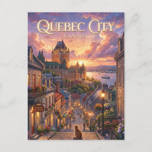 Cartão Postal Cidade de Quebec Canadá