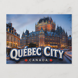 Cartão Postal Cidade de Quebec Canadá Centro Histórico Viagem 🏰